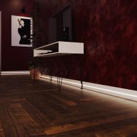 Плинтус Evrowood 2000x80x12 мм арт-PN 040 led — фото 5, Плинтуса напольные