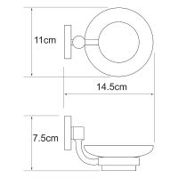 Товар: Мыльница WasserKRAFT Rhein Хром арт-K-6229 - фото 4 Мыльница WasserKRAFT Rhein Хром арт-K-6229 — фото 4, Мыльницы