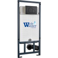 Инсталляция WeltWasser WW Marberg 507 RD BL для унитаза с Черной матовой клавишей смыва арт-10000011214 — фото 1, Инсталляции для унитазов