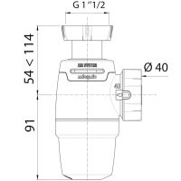 Сифон для кухонной мойки Wirquin Neo Air Белый арт-30987073 — фото 2, Сифоны для кухонной мойки