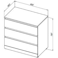 Товар: Комод Aquanet Сканди 80 Дуб эдгрейн арт-302543 - фото 7 Комод Aquanet Сканди 80 Дуб эдгрейн арт-302543 — фото 7, Комоды и тумбы для ванной комнаты