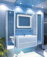 Шкаф пенал Aquaton Римини 30 подвесной Белый глянец арт-1A232703RN010 — фото 5, Пеналы для ванной комнаты