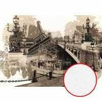 Фреска Ortograf Париж 0884 Фактура бархат FX Флизелин (5*3,5) Бежевый, Город/Абстракция арт-0884 (бархат FX) — фото 1, Фрески