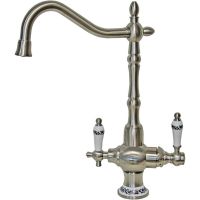 Смеситель для кухни ZorG Clean Water Никель арт-ZR 336 YF-50 NICKEL — фото 1, Смесители для кухни