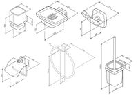 Товар: Комплект душевого уголка AM.PM Gem с поддоном с мебелью с унитазом с комплектом смесителей с душевым гарнитуром и аксессуарами арт-UK91SA - фото 10 Комплект душевого уголка AM.PM Gem с поддоном с мебелью с унитазом с комплектом смесителей с душевым гарнитуром и аксессуарами арт-UK91SA — фото 10, Душевые уголки четверть круга