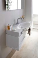 Тумба под раковину Laufen Palace New 120 подвесная Белая матовая арт-4.0130.2.075.463.R — фото 3, Тумбы под раковину