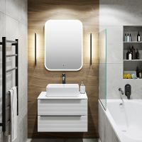 Товар: Тумба под раковину Runo Орлеан 70 подвесная Белая арт-00-00002023 - фото 4 Тумба под раковину Runo Орлеан 70 подвесная Белая арт-00-00002023 — фото 4, Тумбы под раковину