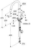 Смеситель для кухни Kludi Bingo Star XS Белый матовый арт-468519378 — фото 3, Смесители для кухни