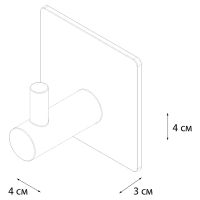 Товар: Крючок Fixsen Equipment Черный арт-FX-560A - фото 4 Крючок Fixsen Equipment Черный арт-FX-560A — фото 4, Крючки для полотенец