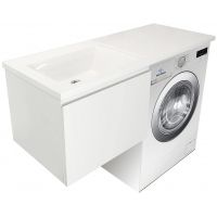 Тумба с раковиной Эстет Dallas Luxe 100 L подвесная Белая арт-ФР-00002321 — фото 2, Тумбы с раковиной