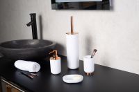 Товар: Стакан для зубных щеток Ridder Alba Медь Белый арт-2015181 - фото 2 Стакан для зубных щеток Ridder Alba Медь Белый арт-2015181 — фото 2, Стаканы для зубных щеток