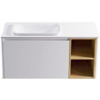 Тумба под раковину Astra Form Капелла 80 0 подвесная Белая арт-3110007 — фото 3, Тумбы под раковину