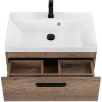 Тумба под раковину BelBagno Aurora 70 подвесная Rovere Tabacco арт-AURORA-700-2C-SO-RT — фото 4, Тумбы под раковину