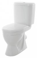 Унитаз-компакт Sanita Стандарт эконом с бачком и сиденьем арт-WC.CC/Standart/1-P/WHT.G/S1 — фото 1, Напольные унитазы