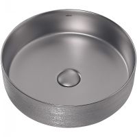 Раковина-чаша Abber Bequem 40 Серебро матовое арт-AC2109BSM — фото 2, Раковины накладные