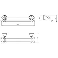 Товар: Полотенцедержатель Migliore Provance двойной Хром арт-17668 - фото 7 Полотенцедержатель Migliore Provance двойной Хром арт-17668 — фото 7, Полотенцедержатели