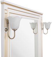 Товар: Зеркало Aquanet Паола 90 Белое золото арт-186108 - фото 3 Зеркало Aquanet Паола 90 Белое золото арт-186108 — фото 3, Зеркала в ванную комнату