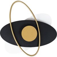 Настенный светильник Artelamp Mars Белый Золото Черный арт-A2605AP-7BK — фото 1, Бра