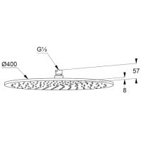 Верхний душ Kludi A-Qa Хром арт-6434005-00 — фото 4, Верхние души