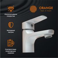 Смеситель для раковины Orange Loop Белый арт-M26-021w — фото 2, Смесители для раковины