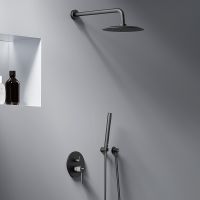 Товар: Душевая система Damixa Scandinavian Pure Черная матовая арт-936520300 - фото 8 Душевая система Damixa Scandinavian Pure Черная матовая арт-936520300 — фото 8, Встраиваемые душевые комплекты