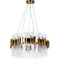 Люстра Artelamp Alya Прозрачная Полированная медь арт-A1053SP-10PB — фото 1, Люстры