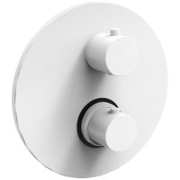 Душевая система Paffoni Light с термостатом Белая матовая арт-KITLIQ019BO045 — фото 2, Встраиваемые душевые комплекты