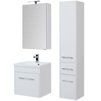 Зеркальный шкаф Aquanet Августа 58 Белый арт-210008 — фото 4, Зеркальные шкафы в ванную