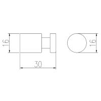 Крючок Rav Slezak Colorado Золото арт-COA0103/30Z — фото 2, Крючки для полотенец