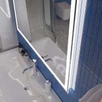 Зеркало BelBagno 100 с подсветкой с голосовым управлением и подогревом арт-SPC-GRT-1000-800-LED-TCH-SND — фото 8, Зеркала в ванную комнату