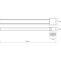 Полотенцедержатель Bemeta Via поворотный Хром арт-135004102 — фото 2, Полотенцедержатели