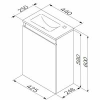 Товар: Тумба под раковину AM.PM X-Joy 45 подвесная Белый глянец арт-M85AFHX0451WG - фото 13 Тумба под раковину AM.PM X-Joy 45 подвесная Белый глянец арт-M85AFHX0451WG — фото 13, Тумбы под раковину