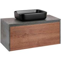 Товар: Тумба под раковину Vincea Mesa 100 подвесная T.Oak Beton арт-VMC-2MS100TB - фото 6 Тумба под раковину Vincea Mesa 100 подвесная T.Oak Beton арт-VMC-2MS100TB — фото 6, Тумбы под раковину