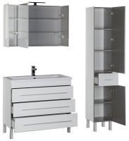 Тумба с раковиной Aquanet Верона 100 Белая арт-212871 — фото 6, Тумбы с раковиной