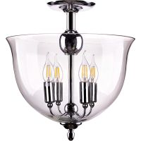 Потолочный светильник Crystal Lux Прозрачный Хром арт-ATLAS PL4 CHROME — фото 1, Накладные светильники