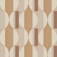 Обои Grandeco Cumaru Винил на флизелине (0,53*10,05) Бежевый/Коричневый, Геометрия арт-CU 3105 — фото 1, Обои для стен