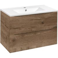 Тумба под раковину Vincea Mia 80 подвесная V.Oak арт-VMC-2MC800VO — фото 1, Тумбы под раковину