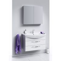 Зеркальный шкаф Aqwella МС 70 МС.04.07 Белый арт-MC.04.07 — фото 2, Зеркальные шкафы в ванную