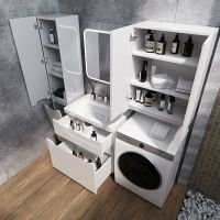 Тумба под раковину Style Line Марелла 70 Люкс Plus Белый глянец антискрейтч арт-СС-00002399 — фото 5, Тумбы под раковину