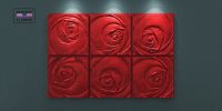 Гипсовая 3д панель Artpole Platinum Rose Пятый элемент глянцевая 600x600 мм арт-GM-0044-5 — фото 4, Гипсовые 3Д панели