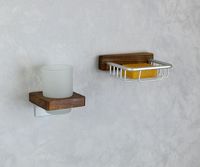 Мыльница Bronze de Luxe Forest Орех Хром матовый арт-10703C — фото 4, Мыльницы