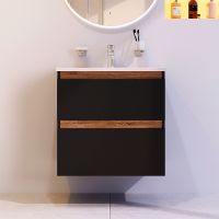 Тумба под раковину AM.PM X-Joy 65 подвесная Черная матовая арт-M85AFHX0652BM — фото 9, Тумбы под раковину