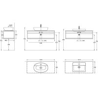 Консоль под раковину Kerama Marazzi Plaza Next 120 PL.N.120.02\BLK.M Черная матовая арт-PL.N.120.02\BLK.M — фото 5, Консоли для раковины