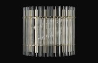 Настенный светильник Crystal Lux Aurelio AP3 Gold Chrome Transparent Прозрачный Золото Хром арт-AURELIO AP2 GOLD+CHROME/TRANSPARENT — фото 3, Бра