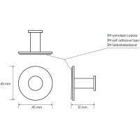 Крючок Bemeta Easy Нержавеющая сталь полированная арт-163106361 — фото 2, Крючки для полотенец