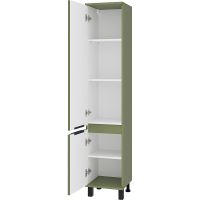 Шкаф пенал Brevita Enfida 35 L Зеленый матовый арт-ENF-05035-0801L — фото 3, Пеналы для ванной комнаты