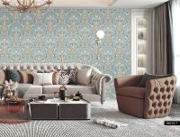 Обои Roberto Borzagi King Винил на флизелине (1,06*10) Серый, Дамаск арт-90115-4 — фото 2, Обои для стен