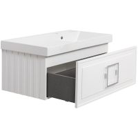 Товар: Тумба под раковину La Fenice Cubo 80 подвесная Белая матовая арт-FNC-01-CUB-B-80 - фото 5 Тумба под раковину La Fenice Cubo 80 подвесная Белая матовая арт-FNC-01-CUB-B-80 — фото 5, Тумбы под раковину