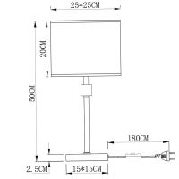 Настольная лампа Artelamp North Белая Полированная медь арт-A5896LT-1PB — фото 5, Настольные лампы