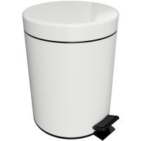 Ведро для мусора Bemeta White Белое матовое арт-104315014 — фото 1, Мусорные ведра